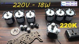 motor giảm tốc 220V - động cơ giảm tốc điện 220v 25 vòng đến 110 vòng  phút