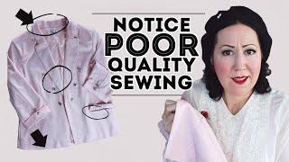 RED FLAGS OF A POOR QUALITY GARMENT – Get better at sewing by looking at garment construction