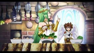 Kid Icarus  Uprising Animation Shorts - Palutenas Revolting Dinner Part 1 1080p Upscale