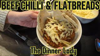 BEEF CHILLI & FLATBREADS