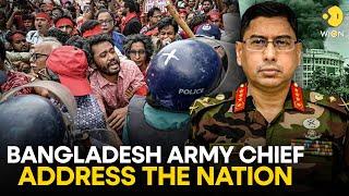 Bangladesh Protest LIVE PM Sheikh Hasina Resigns Army Chief to address the Nation  WION