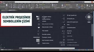 ELEKTRİK PROJESİNDEKİ SEMBOLLERİN AUTOCAD İLE ÇİZİM DERSİ  DRAWING OF ELECTRIC SYMBOLS