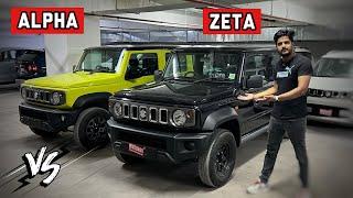Suzuki Jimny Base Vs Top Model Comparison 2.20 Lakhs की बात  Jimny zeta vs alpha 