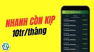 Kiếm tiền online từ app Vietcombank đến 10trtháng - Nhanh thì kịp