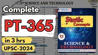 Complete Science & Tech PT-365 for UPSC-2024 in 3 hrs  Youre doing it all wrong  Must watch.