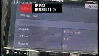 How to pair Pioneer Carrozzeria AVIC MRZ77   RZ09 Bluetooth to any cell phone DIY 2020