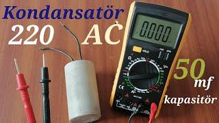 Kondansatör ölçümü nasıl yapılır? AC alternatif akım kondansatör kapasitör.