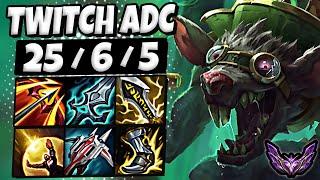 Twitch vs Kaisa ADC  Triplekill  Patch 14.17 Korea Master 