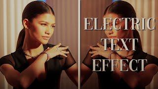 Electric Text Effect  After Effects