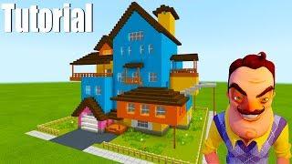 Minecraft Tutorial How To Make The Hello Neighbour House Original Alpha 1 Neighbour House