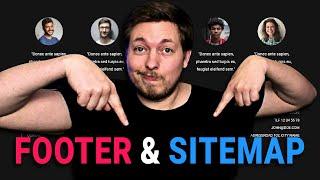 20  HOW TO CREATE A FOOTER & HTML SITEMAP  2023  Learn HTML and CSS Full Course for Beginners