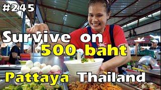 Trying to survive on 500 baht in Pattaya Thailand 2024 July   पटाया अब  지금 파타야
