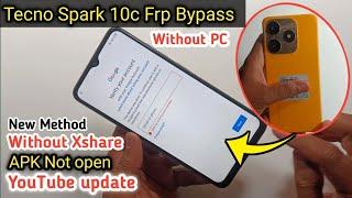 Tecno Spark 10c Frp Bypass Android 12  Without X-Share Apps Not Open  New Method NO PC