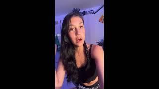 pretty latina teenager burps loud