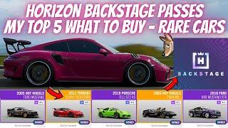 FORZA HORIZON 4 - 5 RARE CARS YOU NEED to BUY from HORIZON BACKSTAGE-MY TOP 5 RAREexclusive cars