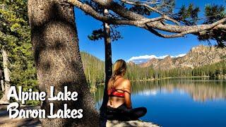 Backpacking to Alpine Lake  Day Hike to Baron Lakes  Sawtooth Wilderness Stanley Idaho