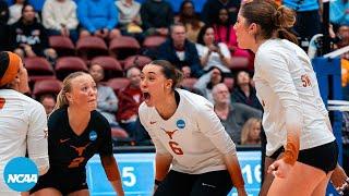 4th set comeback FULL 5th set from Texas-Tennessee 2023 NCAA volleyball third round
