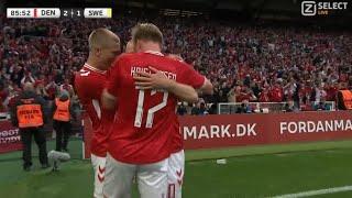 Christian Eriksen Goal - Denmark vs Sweden 2-1 All Goals Results & Highlights-2024 Friendly Match