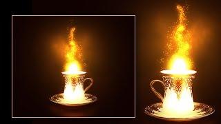 Световой эффект в Фотошоп. Создаем магическую чашку Photoshop CS6-СС2015.5