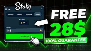 BEST TRICK TO GET FREE 28$ ON STAKE 100% Working