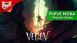 PvPvE MOBA И ЧЕГО-ТО ТАМ ЕЩЕ  Velev  Смотрим Alpha Playtest