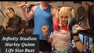 Infinity Studios Harley Quinn Life Size Bust Unboxing