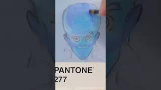 RETO PANTONE - carta 1100 ️​‍​  #dibujo #arte #reto