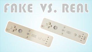 What are the differences between a fake and a real Wii remote Wiimote  Wii controller ?