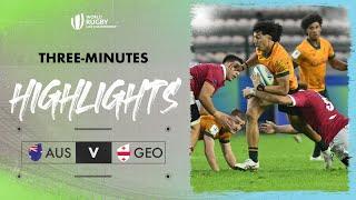 Australia are flying  Australia v Georgia  World Rugby U20 Championship 2024 Match Highlights