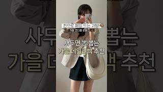 찐으로 매일 드는 가을 가방 추천#shorts #직장인가방 #데일리백 #출근룩