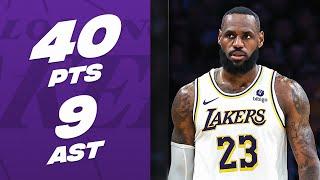 LeBron James GOES OFF For 40 Points vs The Warriors  March 16 2024