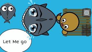 HUNTING SHARKS RAAAAFT.IO + MooMoo.io + starve.io + mope.io + how to play + Pidyohago