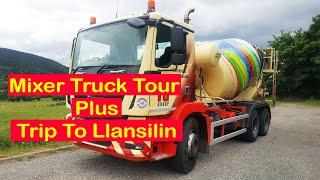 Concrete mixer truck tour and trip to Llansilin Wales