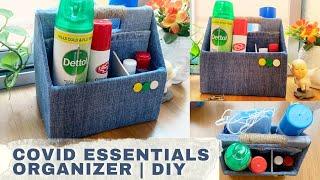 Sanitization Station  Sanitizing Station  Mask Station  Covid Essential Organizer  old jeans diy