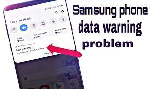 data warning on Samsung Galaxy all mobiles 