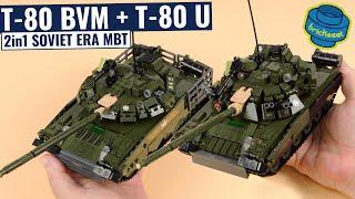 T-80BVM + T-80U Soviet MBT 2in1 Build - Sluban B1178 Speed Build Review