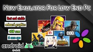 New emulator for low end pc  android 9  best for new games and apps