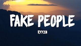 RYYZN - Fake People Lyric Video { Copyright Free }