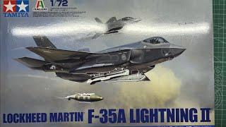 Tamiya Italeri Lockheed Martin F-35A Lightning II 172 Scale Model Aircraft