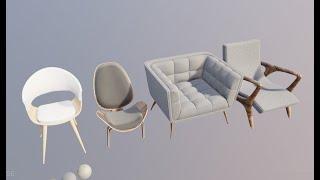 modeling ikea furniture in blender 2.8 chair 1 tutorial with chill music