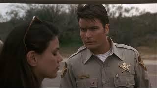 Beyond The Law 1993 Speeding and Bikers Riding scene with Charlie Sheen and Linda Fiorentino
