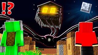 Why Creepy House Head BECAME TITAN and ATTACK JJ and MIKEY at 3am ? - in Minecraft Maizen