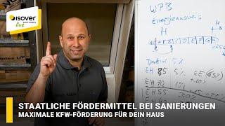 Maximale KfW-Förderung für dein Haus So gehts  ISOVER live  Web-TV für Handwerker