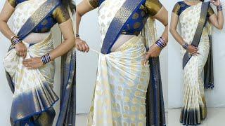 silk saree draping for beginners step by step  easy saree draping guide  sari draping idea