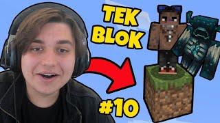 4 TANE WARDEN  TEK BLOKTA HAYATTA KALMAK #10 - Minecraft