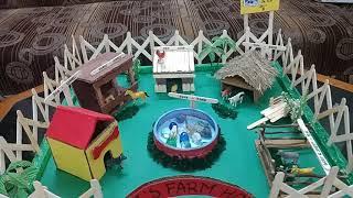 Aadis Farm House - Domestic Animals & Their Shelters Project for school exhibition