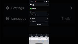 How to get a stream URL and key in KICK app?
