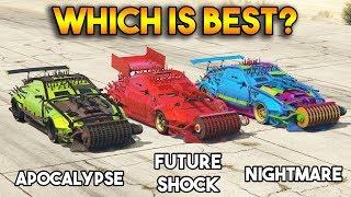 GTA 5 ONLINE  APOCALYPSE VS NIGHTMARE VS FUTURE SHOCK WHICH IS BEST?