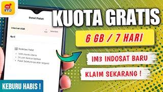 🟢 Klaim Kuota Gratis Indosat 6 GB Cara Dapat Kuota Indosat Gratis 2024  Pasti Work