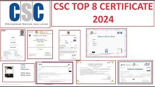 CSC TOP 8 CERTIFICATE 2024  CERTIFICATE REGISTRATION  CERTIFICATE DOWNLOAD #csc #cscvle #cscupdate